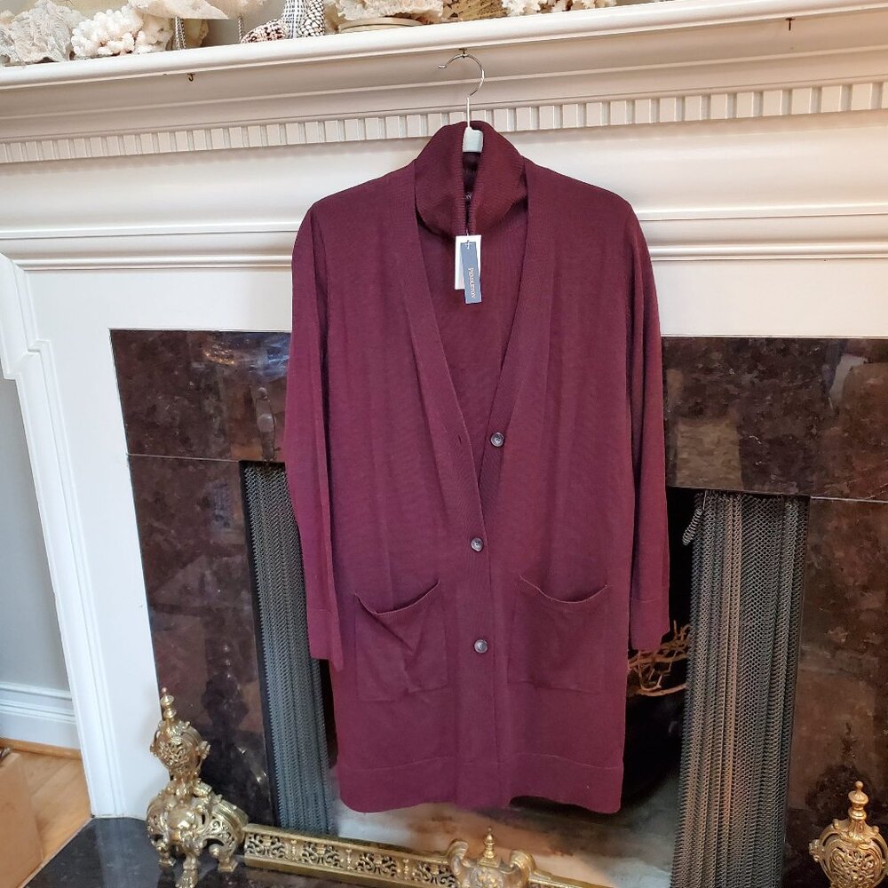 Pendleton Merino Wool Long Sleeve Turtleneck Sweater and Duster Set